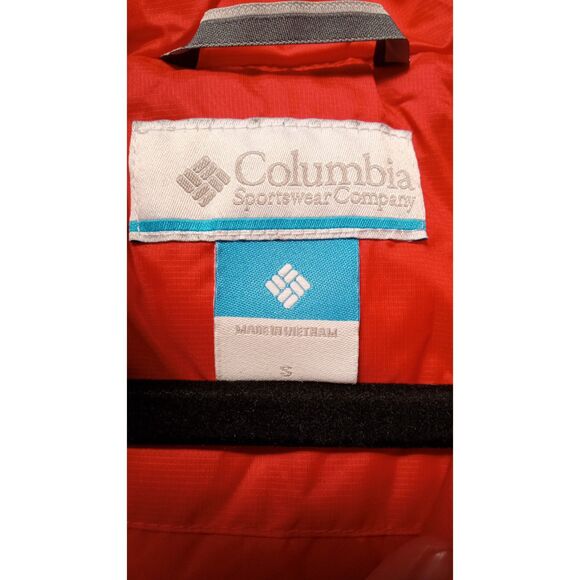 Columbia Red/Black Powder Pillow Hybrid Puffer Jacket Women's Small - Picture 3 of 16